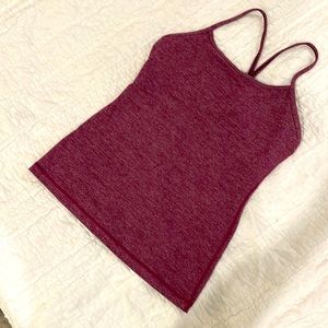 Lululemon Size 4 Workout Top (spaghetti strap) Built In Bra